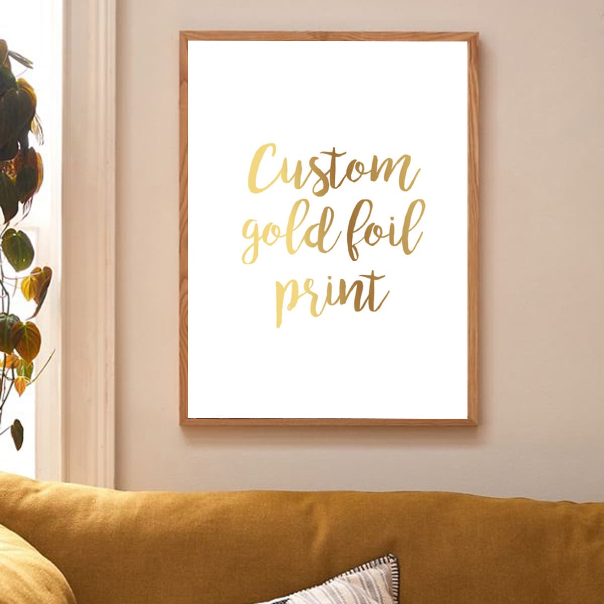 

Slogan Graphic Wall Print Without Frame
