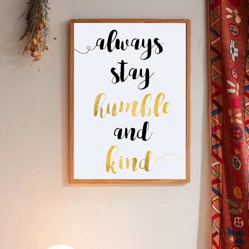 

Slogan Graphic Wall Print Without Frame