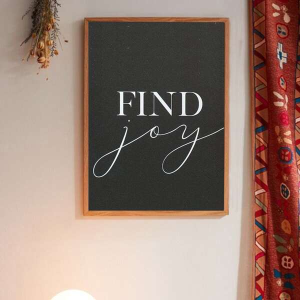 

Letter Graphic Wall Print Without Frame