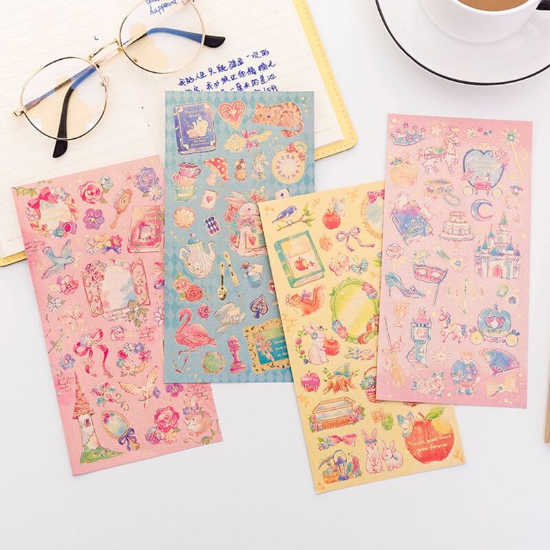 

2pcs Cartoon Graphic Random Decal, Multicolor