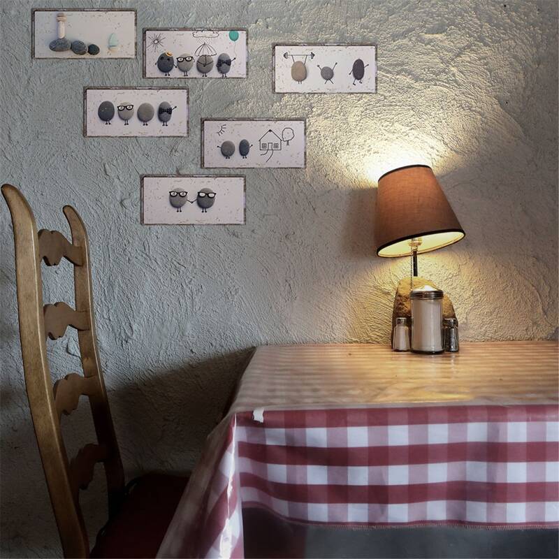 

Simulation License Plate Stone Wall Sticker