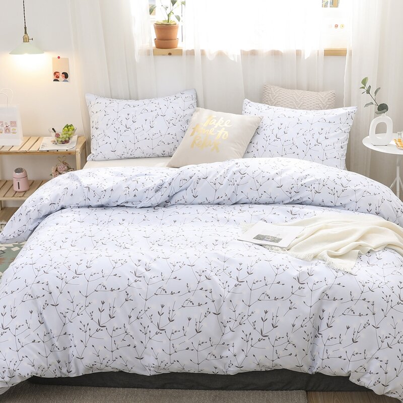 

Branch Print Bedding Sets Without Filler, Blue pastel