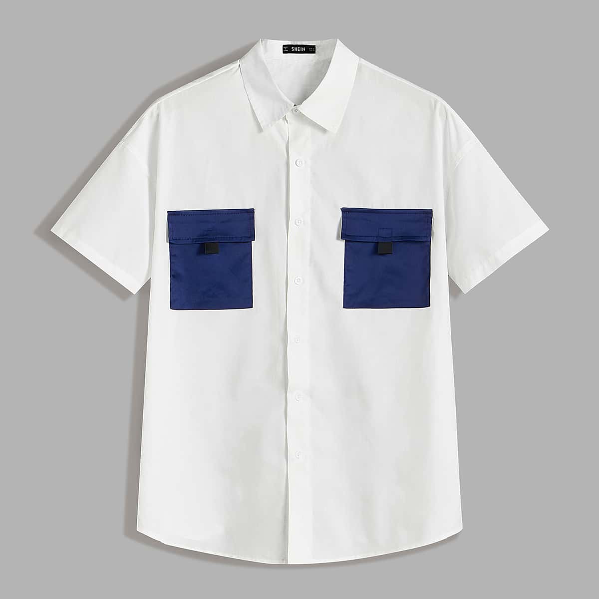 

Guys Flap Pocket Shirt, White