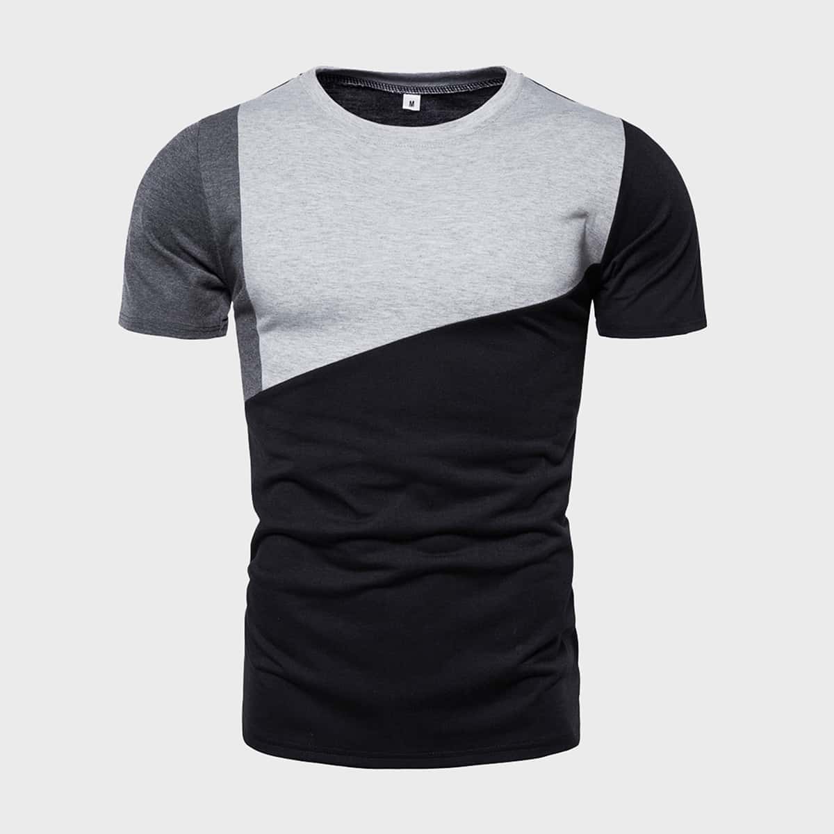 

Guys Cut And Sew Panel Tee, Multicolor