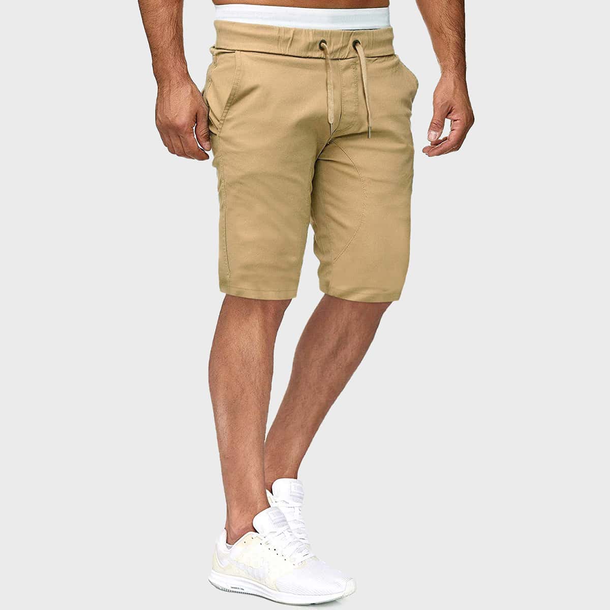 

Guys Drawstring Straight Shorts, Khaki