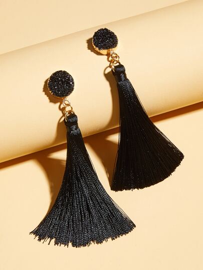 اقراط متدلي بتعليقة شرابات زوج واحد