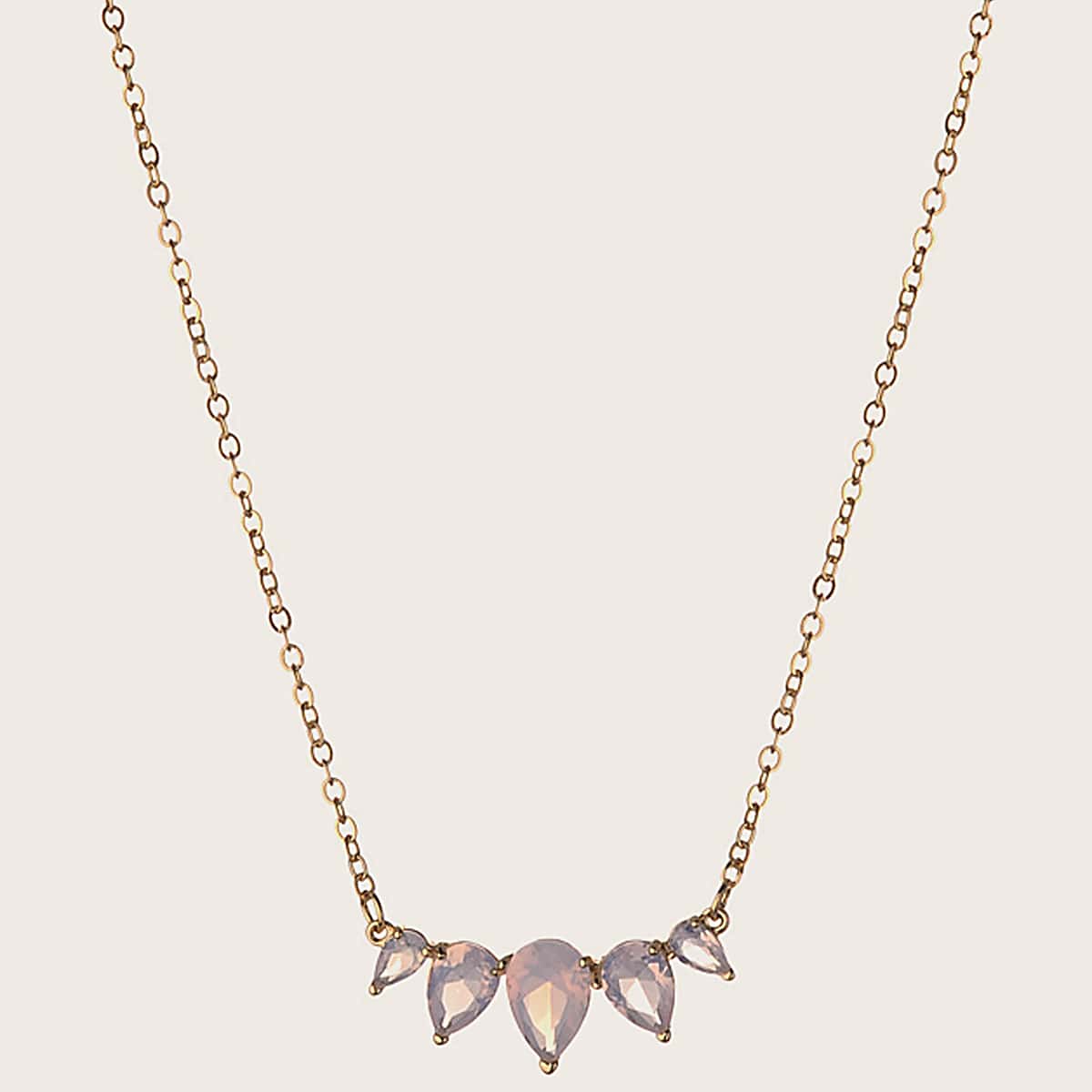 

1pc Rhinestone Engraved Necklace, Multicolor