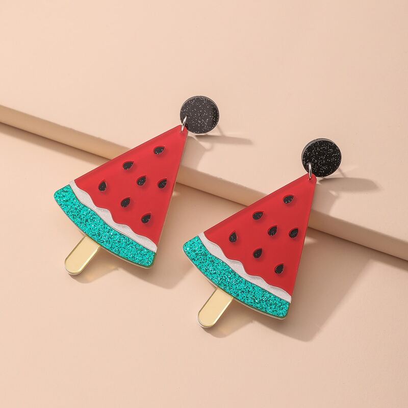 

1pair Fruit Decor Drop Earrings, Multicolor
