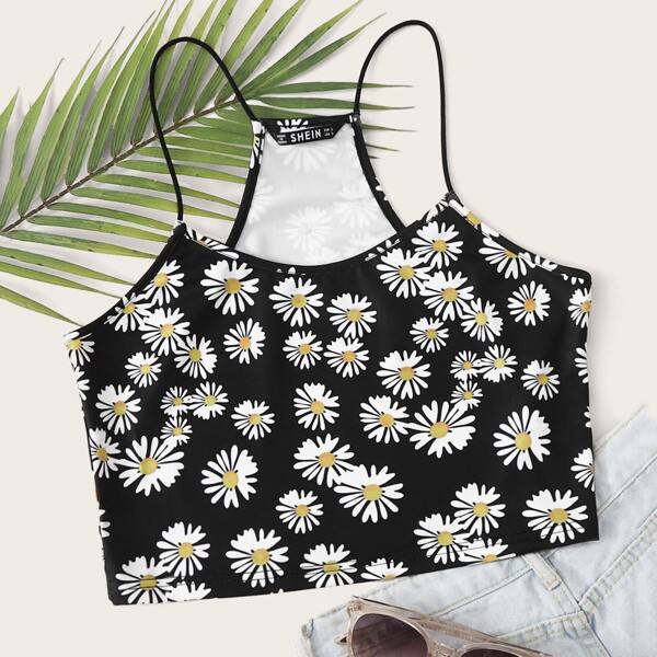 

Floral Print Cami Top, Multicolor