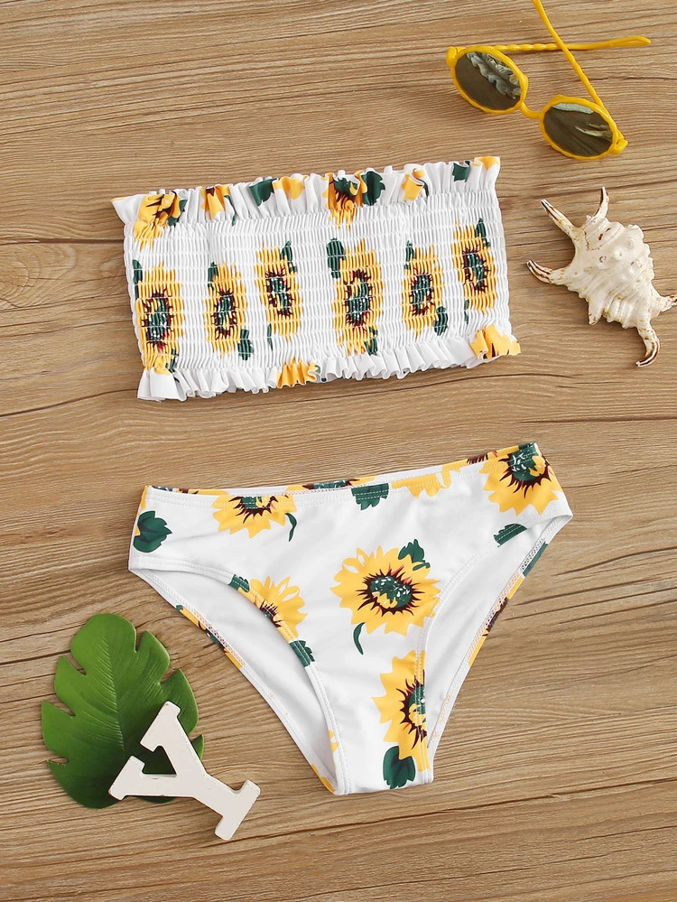 sunflower bandeau bikini