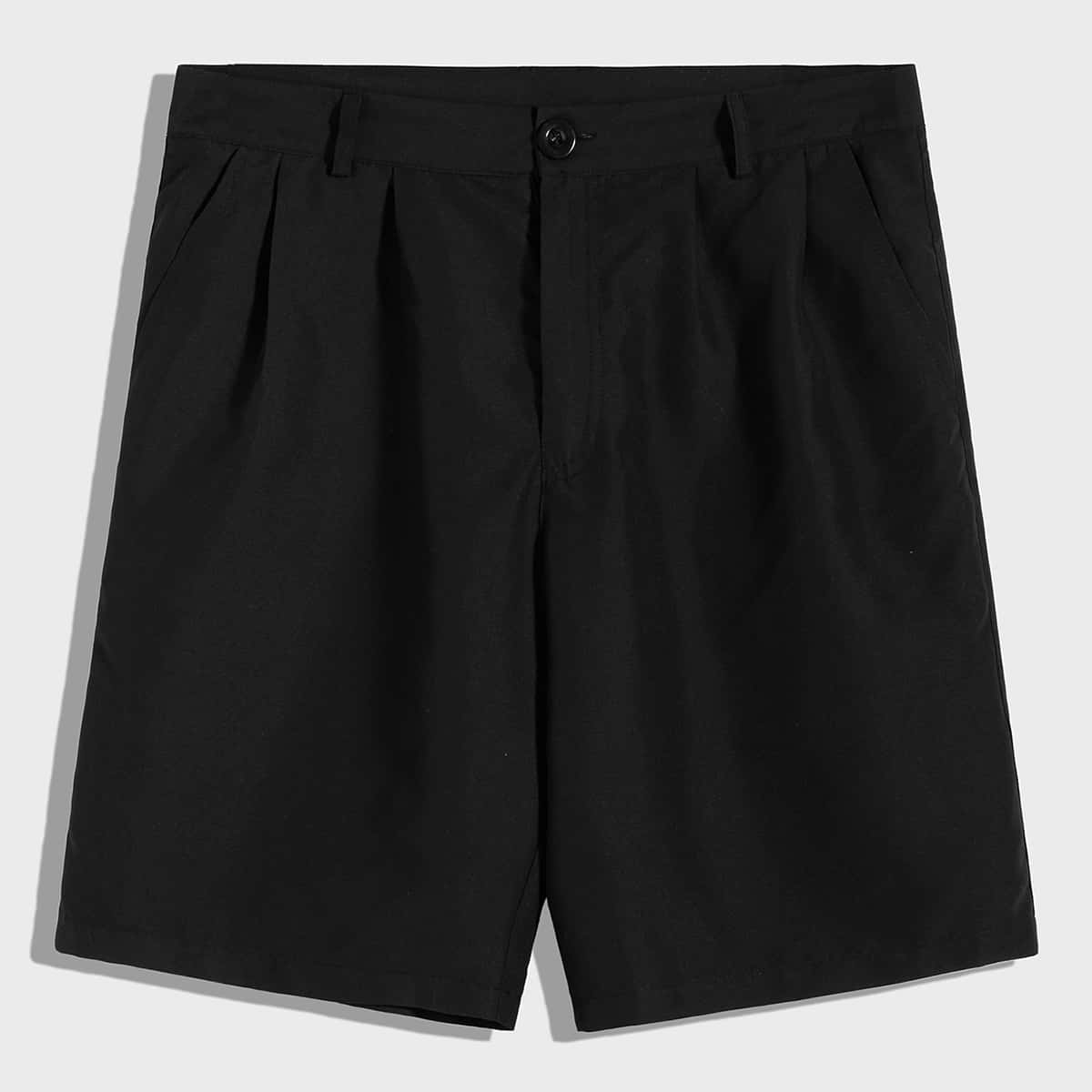 

Guys Pocket Side Shorts Without Belted, Black