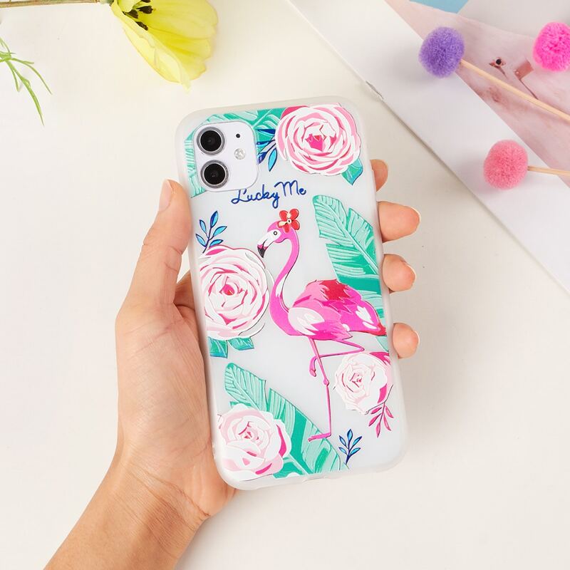 

Floral & Flamingo iPhone Case, Multicolor