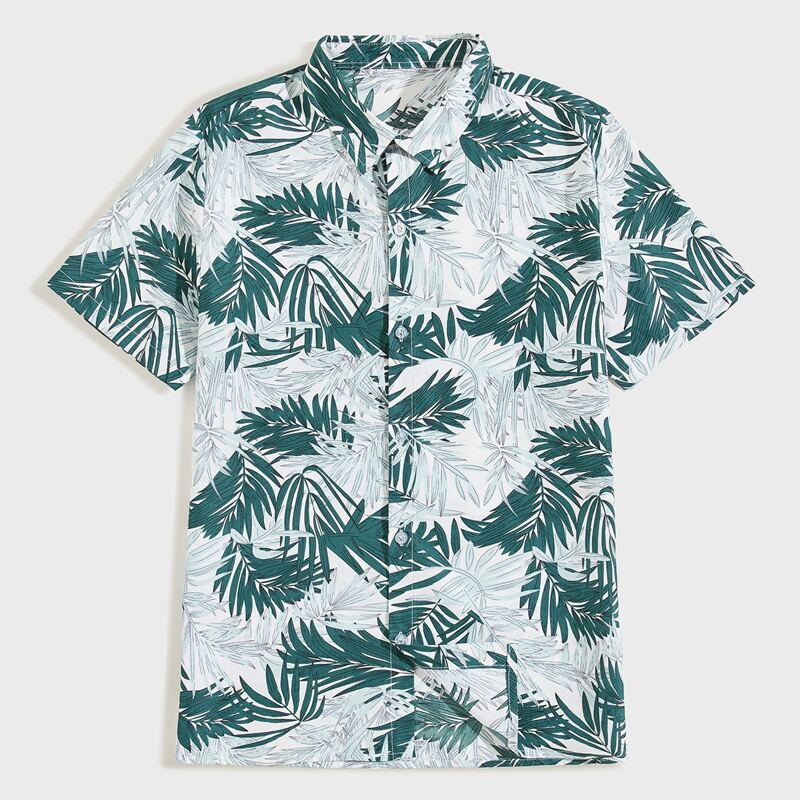 

Guys Tropical Print Shirt, Multicolor