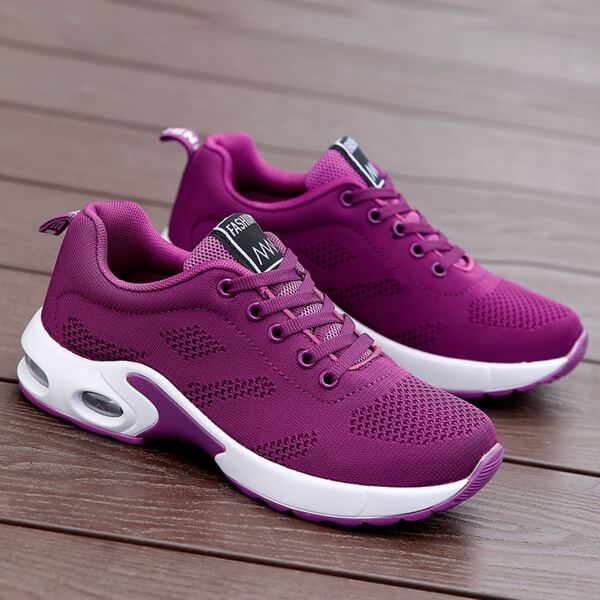 

Lace-up Front Wide Fit Sneakers, Purple