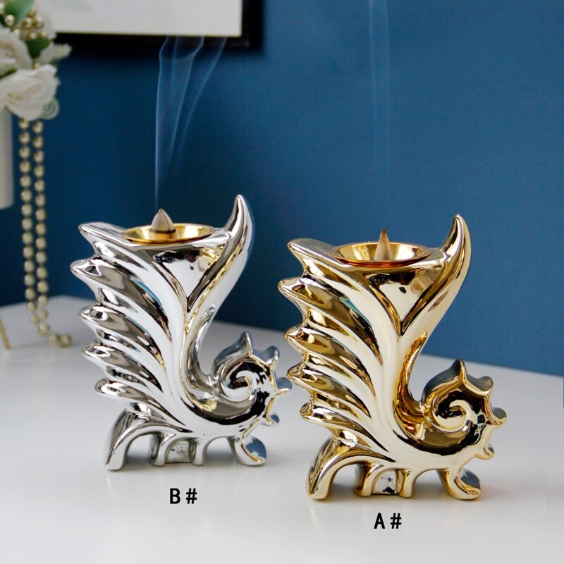 

1pc Hippocampus Shaped Incense Burner, Multicolor