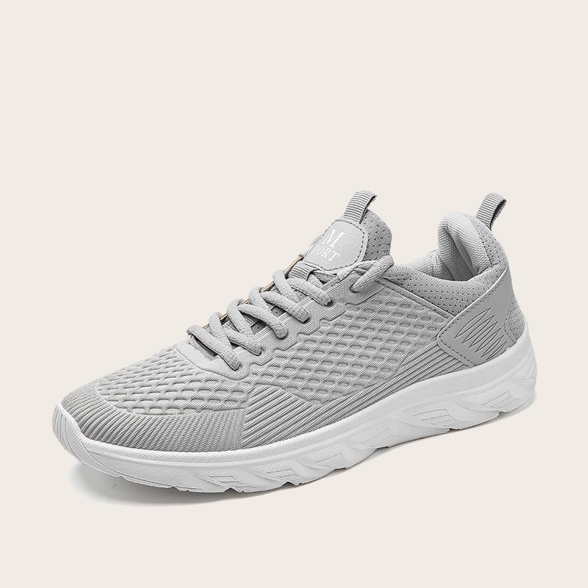 

Guys Lace-up Front Wide Fit Sneakers, Grey