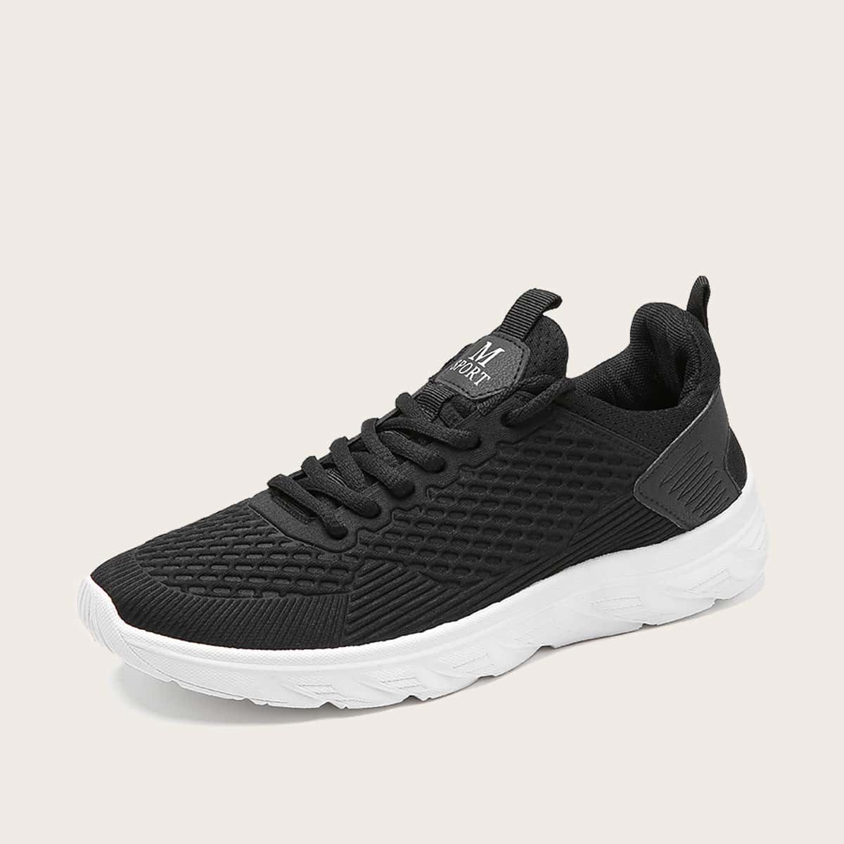 

Guys Lace-up Front Wide Fit Sneakers, Black