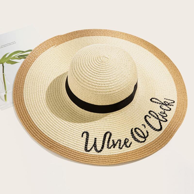 

Wide Brim Straw Hat, Khaki