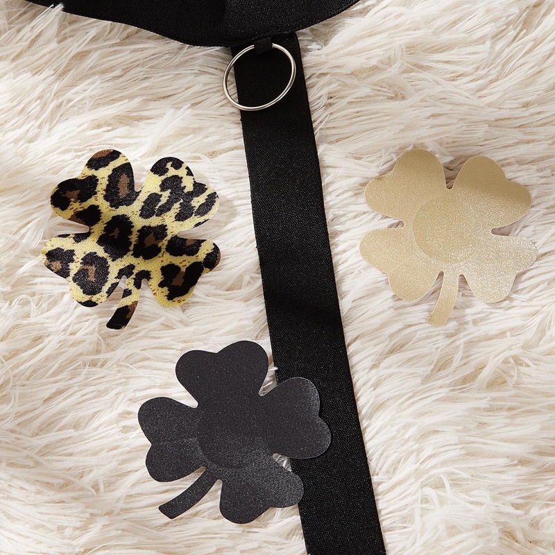 

3pairs Leopard Clover Nipple Cover, Multicolor