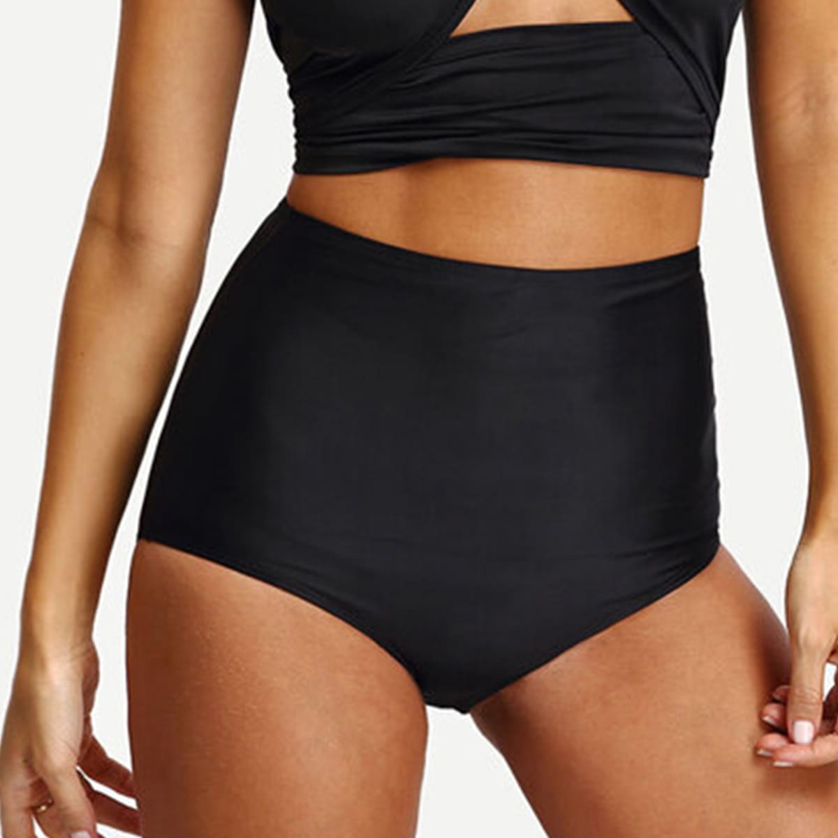 

High Waisted Bikini Panty, Black