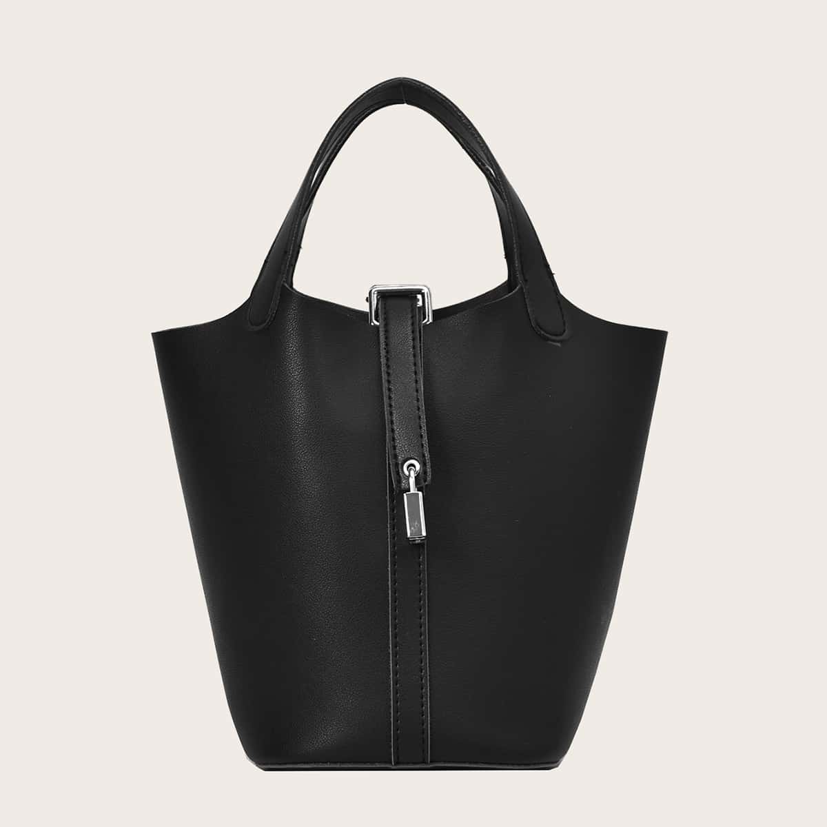 

Minimalist Satchel Bag, Black