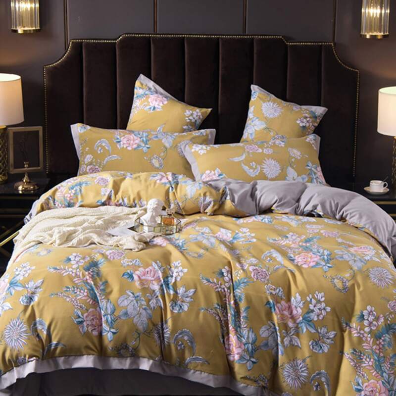 

Floral Pattern Bedding Sets Without Filler, Multicolor