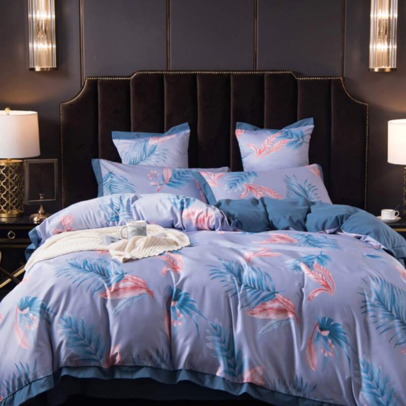 

Leaf Print Bedding Sets Without Filler, Multicolor
