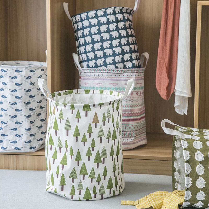 

1pc Mixed Pattern Storage Basket, Multicolor