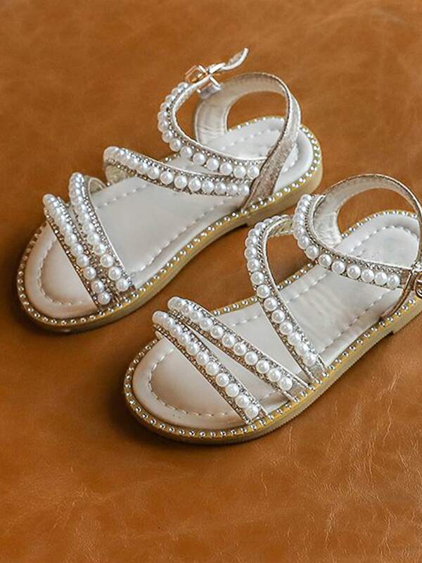 pearl strappy sandals