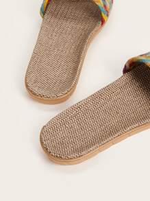 彩色編織拖鞋 - 彩色 - 查看 4