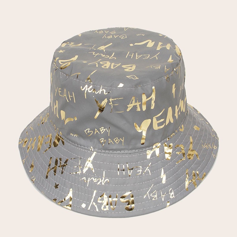 

Guys Letter Graphic Bucket Hat, Multicolor