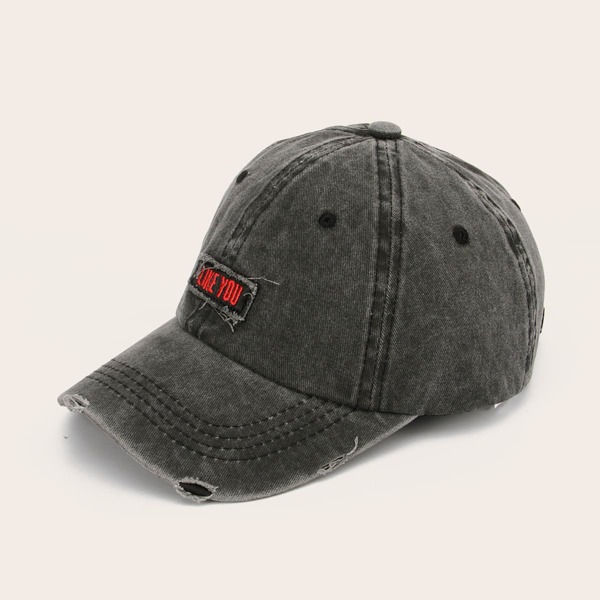 

Men Worn Out Baseball Cap, Grey