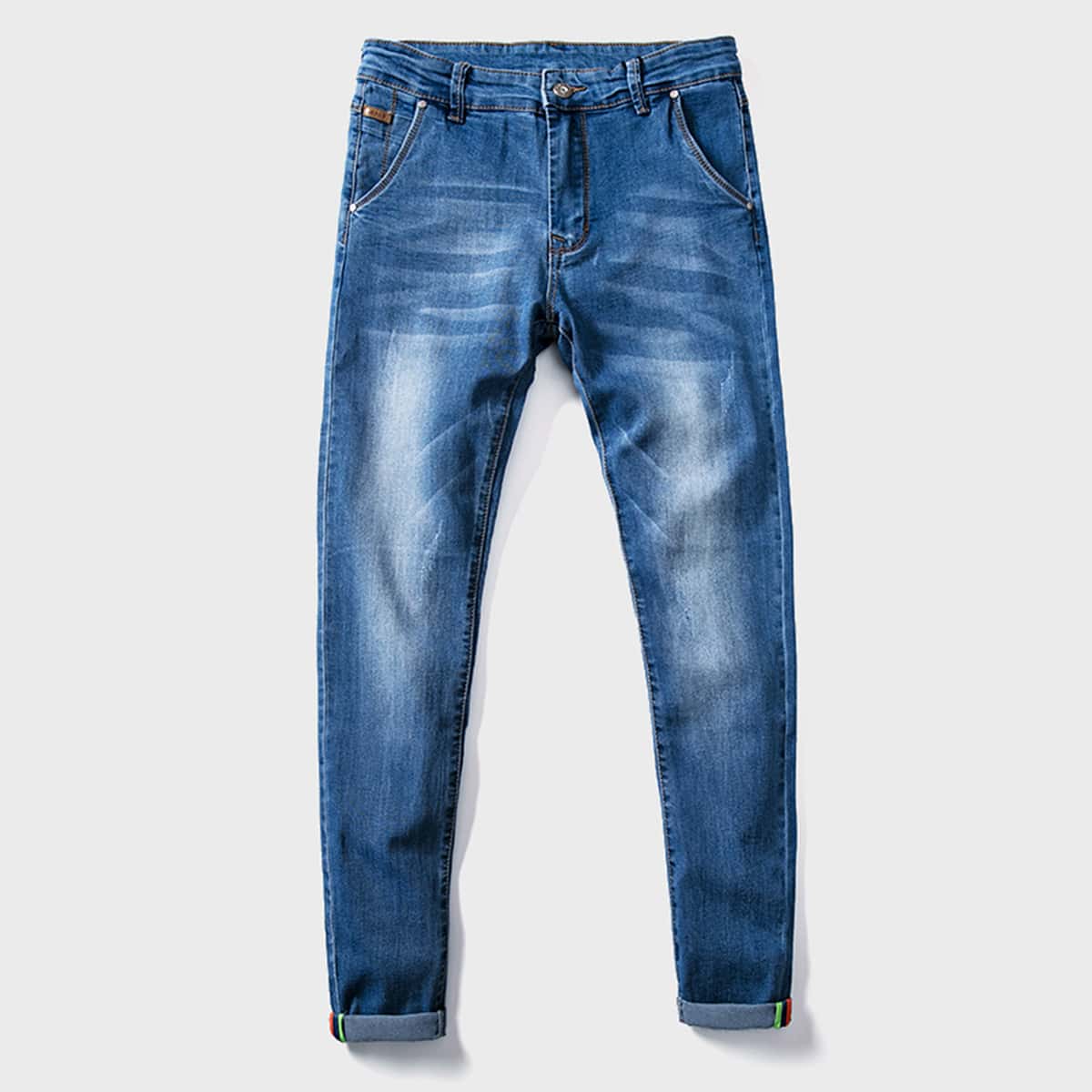 

Guys Ripped Skinny Jeans, Blue