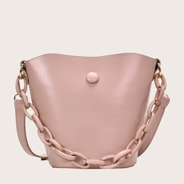 

Сумка-тоут с цепной ручкой, Розовые