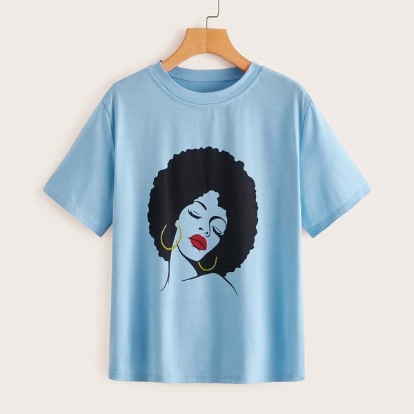 

Figure Graphic Short Sleeve Tee, Blue