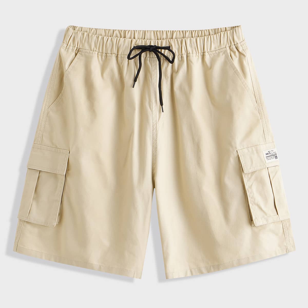 

Guys Pocket Drawstring Waist Cargo Shorts, Khaki