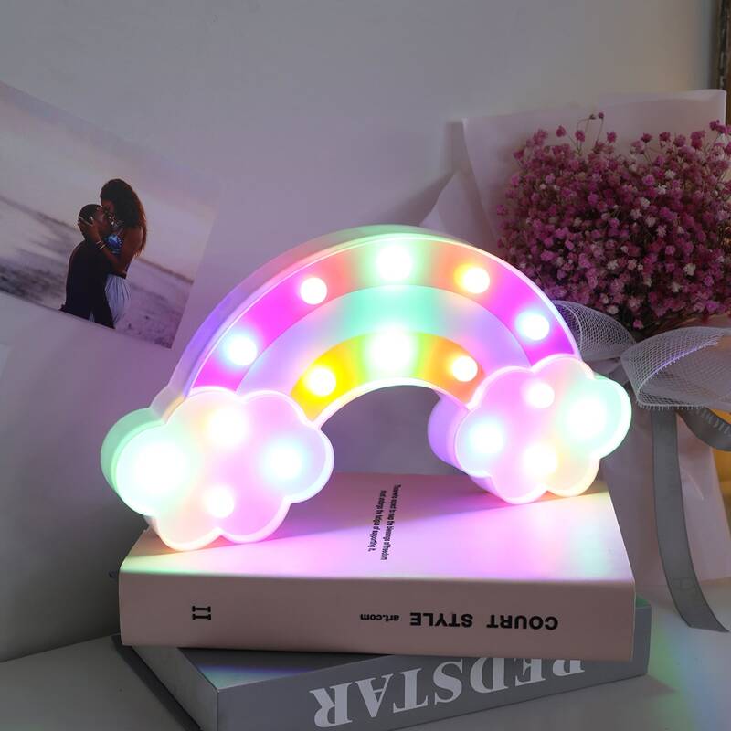 

1pc Rainbow Shaped Night Light, Multicolor