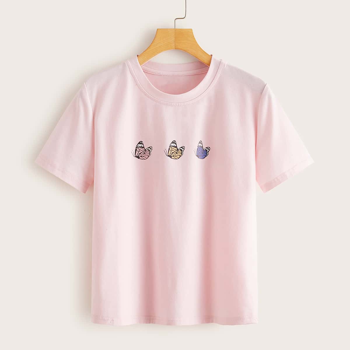

Butterfly Graphic Pink Tee