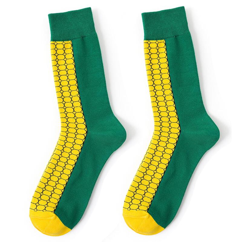 

Corn Pattern Socks, Multicolor