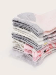 Calcetines de bebé con estampado de dibujos animados - Multicolor - Ver 3