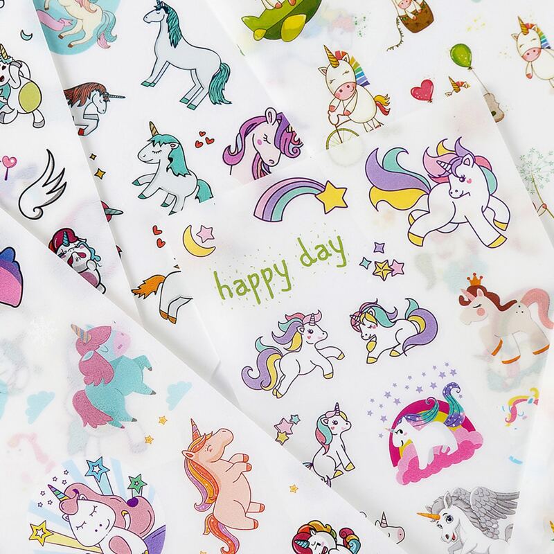 

6sheets Unicorn Sticker, Multicolor