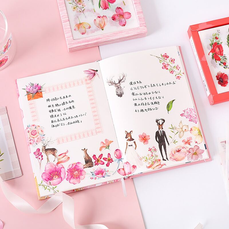 

20sheets Flower Random Sticker, Multicolor