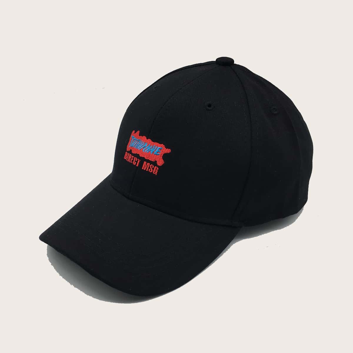 

Guys Letter Embroidery Baseball Cap, Black
