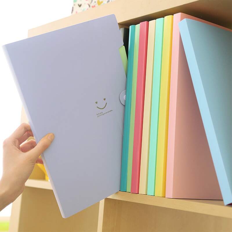 

1pc Solid File Pocket, Multicolor