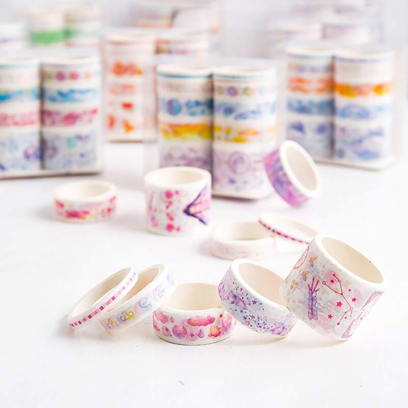 

10pcs Cartoon Random Decoration Tape, Multicolor