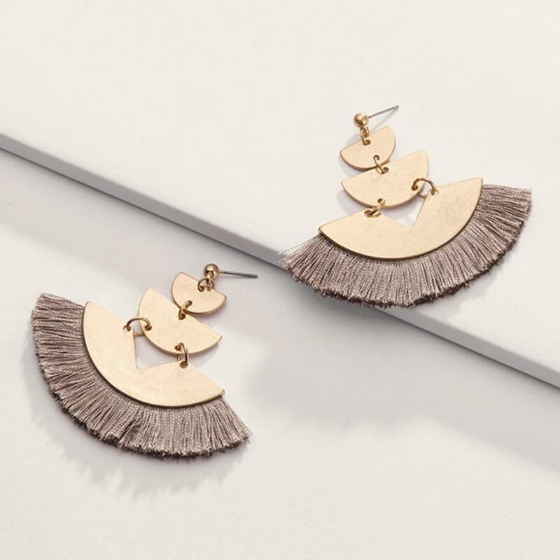 

Tassel Drop Earrings, Multicolor