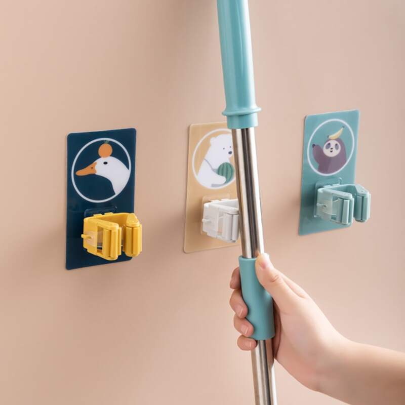 

2pcs Cartoon Mop Holder, Multicolor