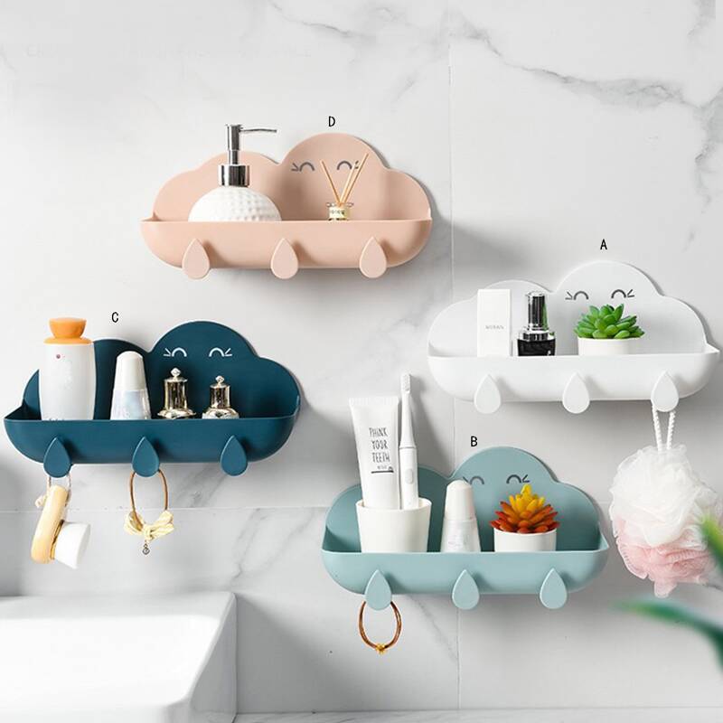 

1pc Cloud Shaped Storage Rack, Multicolor