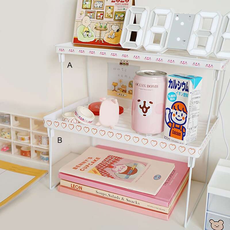 

1pc Foldable Storage Rack, White