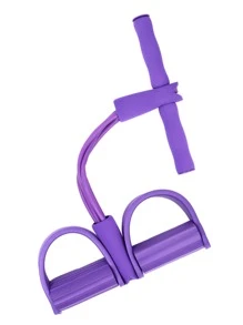 Tensor de cuerda de tracción de pedal de yoga - Morado - Ver 1